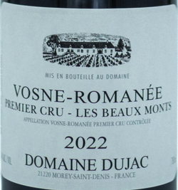 Domaine Dujac Vosne Romanee 1er Cru Les Beaux Monts 2022